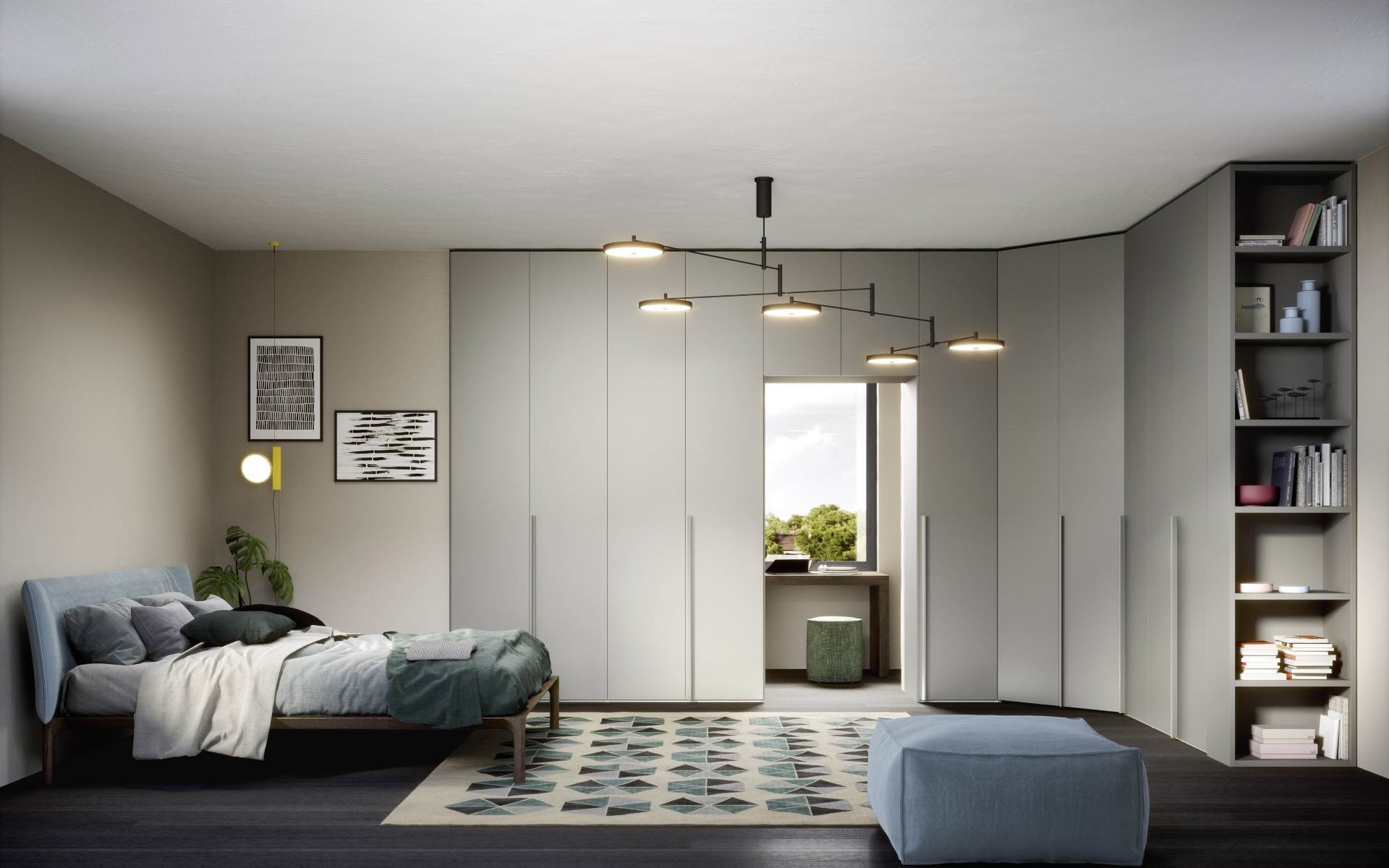 Kledingkast met open kast BedHabits 2 (WEB)